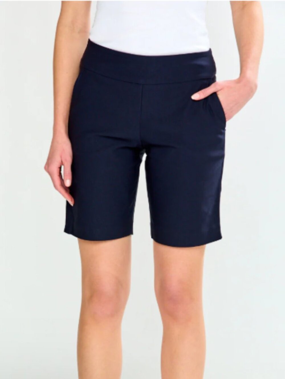 Sara Campbell Womens Slash pocket shorts Navy blue Sz XS Made in USA